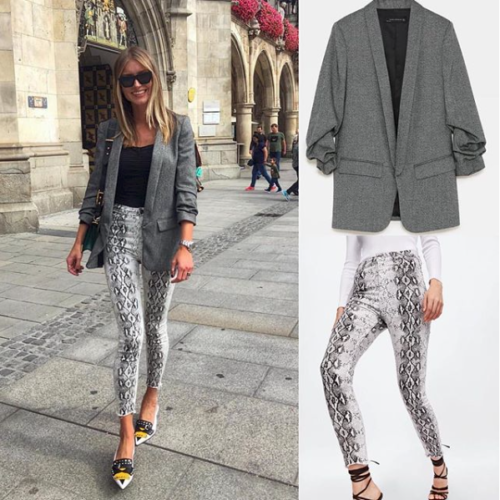 jeans zw premium high waist snake print